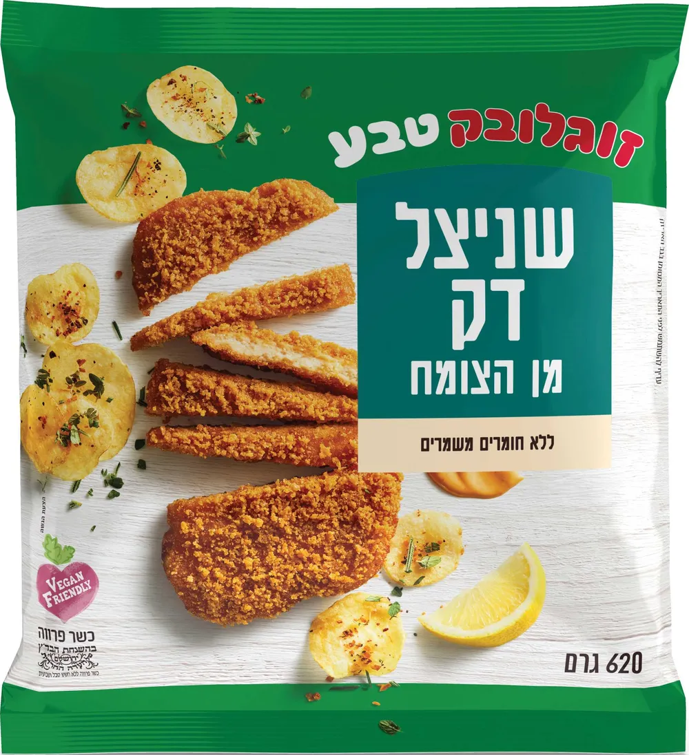 שניצל דק מן הצומח 620 גרם בדצ