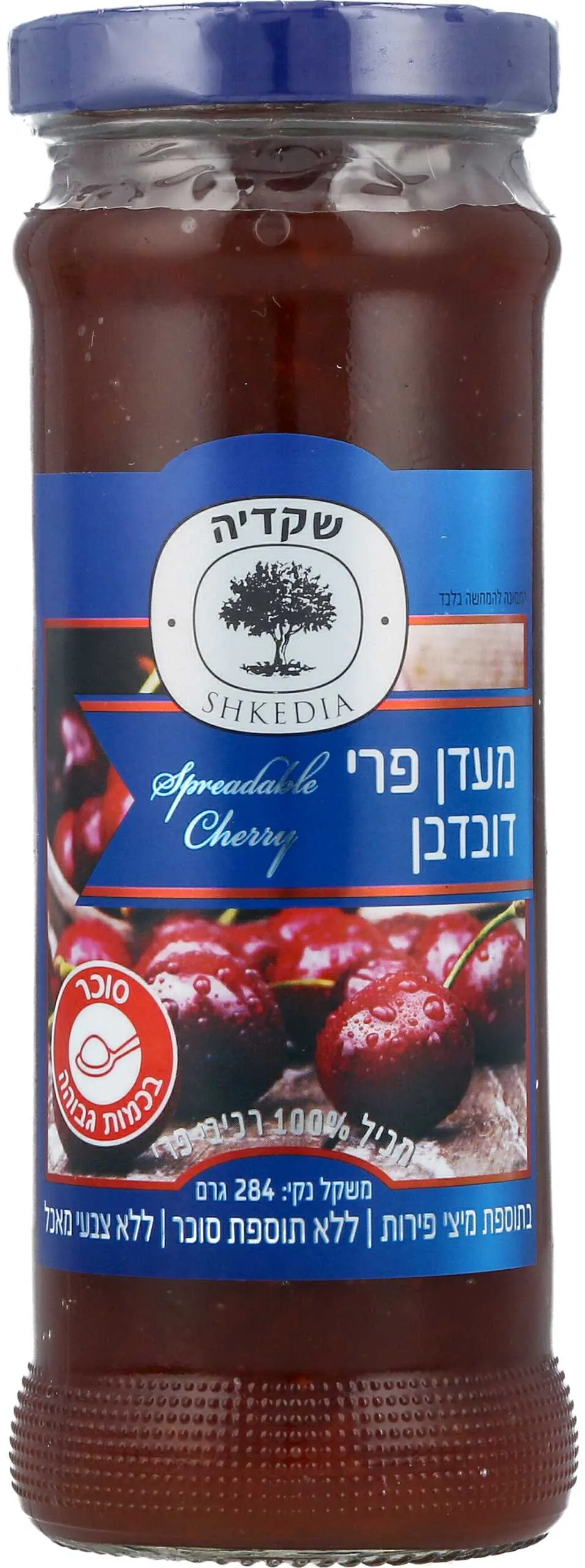 מעדן דובדבן 100% רכיבי פרי 284 גר' ללא תוספת סוכר