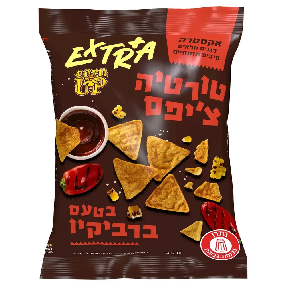 טורטיה צ'יפס בטעם ברביקיו 60גר