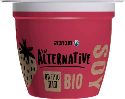 מעדן סויה בטעם תות 125ג'