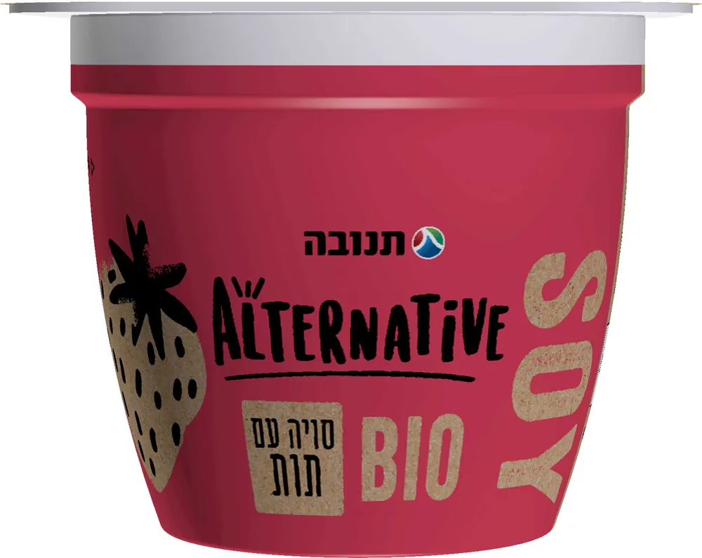 מעדן סויה בטעם תות 125ג'
