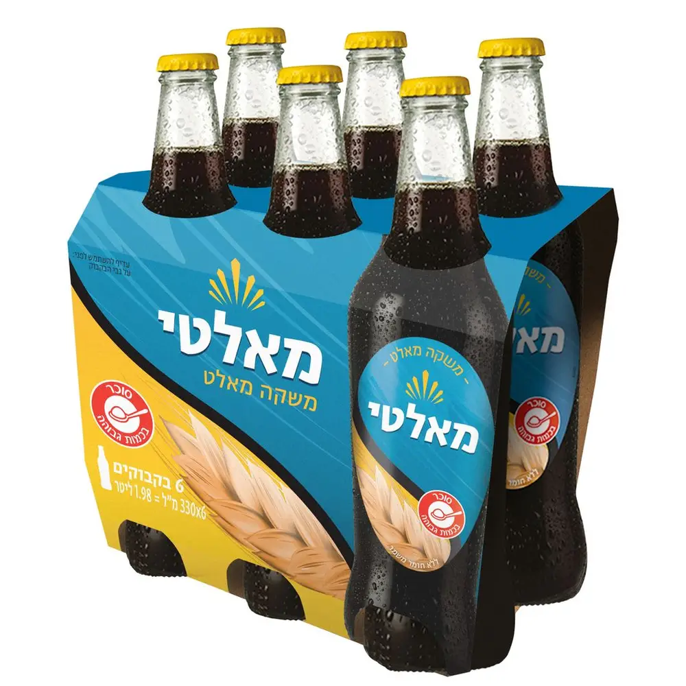 בירה שחורה מאלטי בקב' מארז 330X6מל