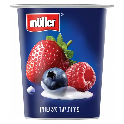 יוגורט סימפלי3% פירות יער מולר 150מל