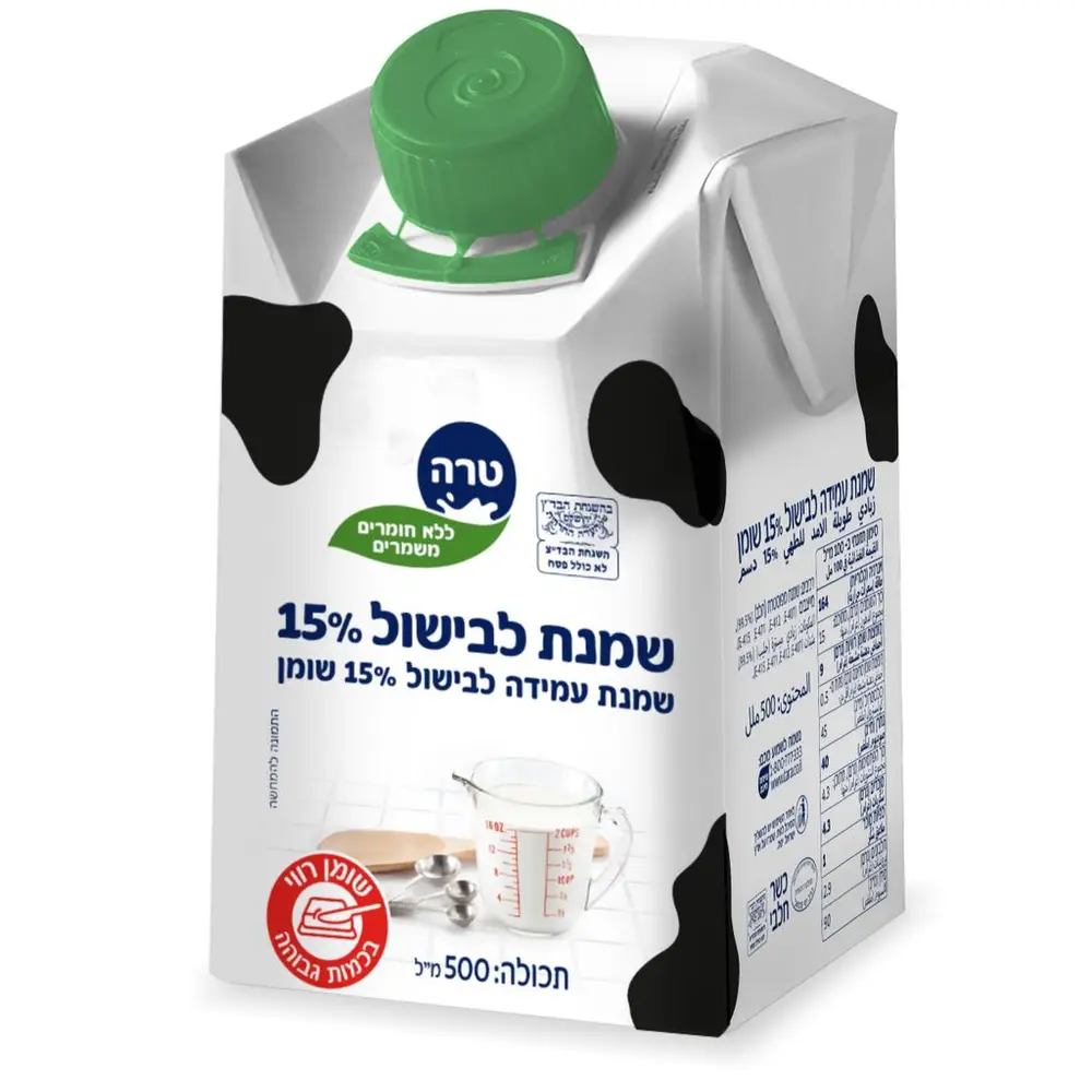 שמנת לבישול 15% 500 מל
