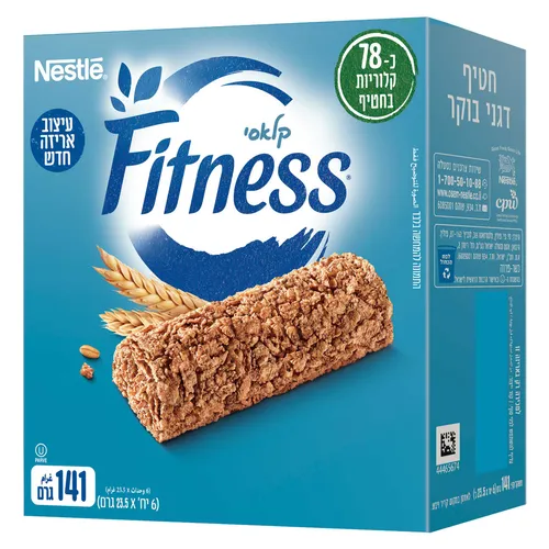 פיטנס חטיף דגנים קלאסי פרווה8 6*23.5ג