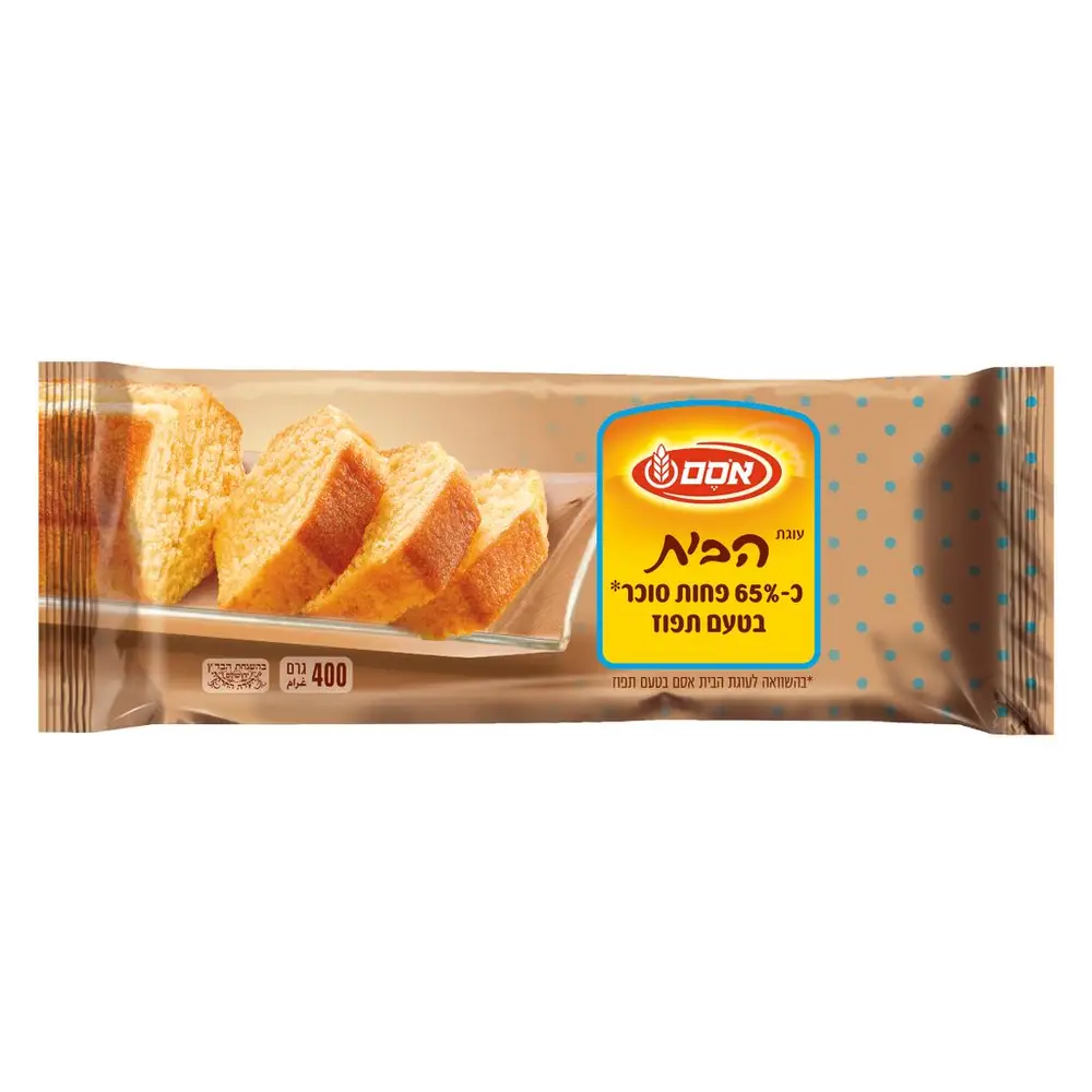 הבית עוגת תפוז מופחתת סוכר 8*400גרם