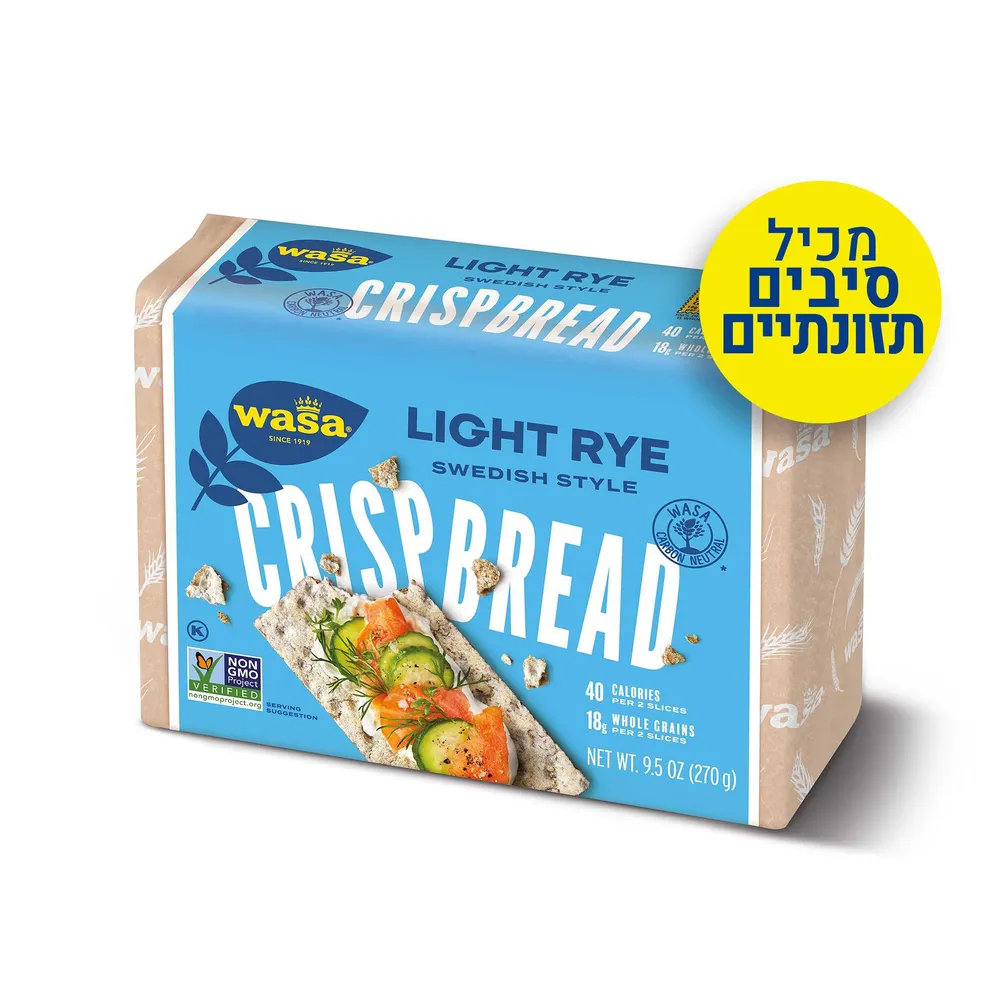ואזה פת קלה מקמח שיפון 270 גר