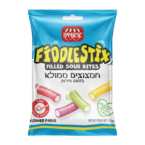 חמצוצים ממולא בטעמי פירות 125 גרם