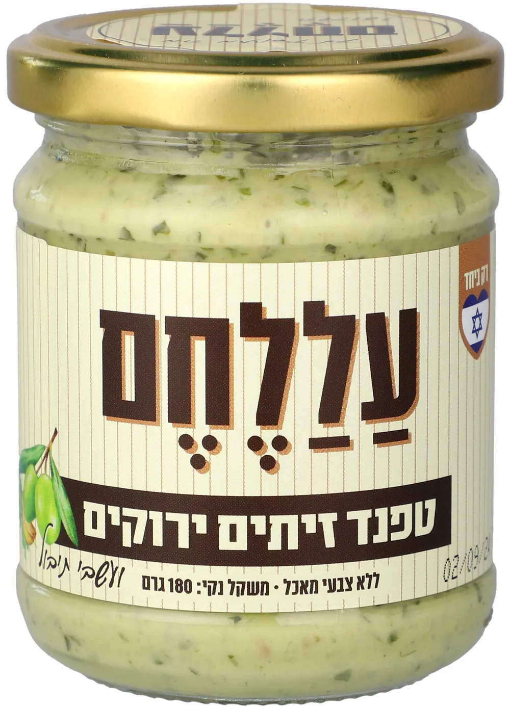 טפנד זיתים ירוקים עללחם