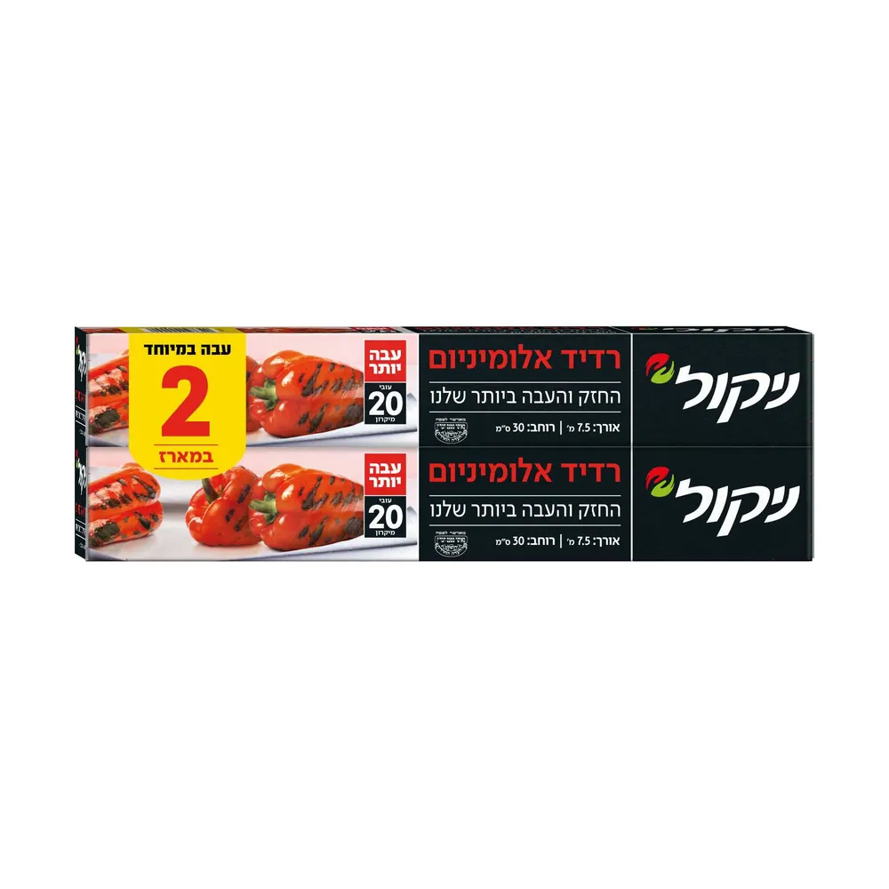ניקול רדיד אלומ' עבה זוגי 30X7.5מ'
