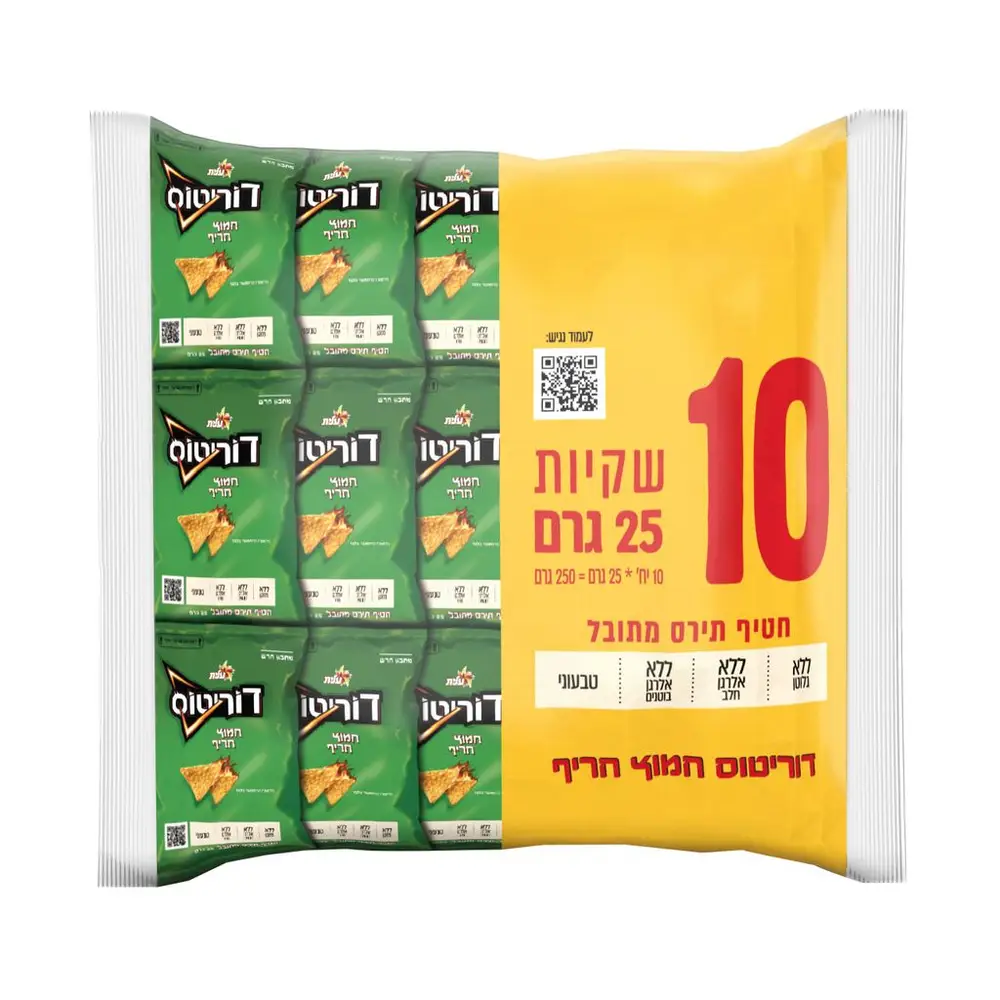מ. דוריטוס 10*25 גר חמוץ חריף 8 יח