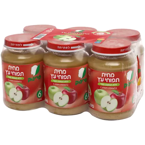 6 יח' מחית תפוחי עץ פרינוק