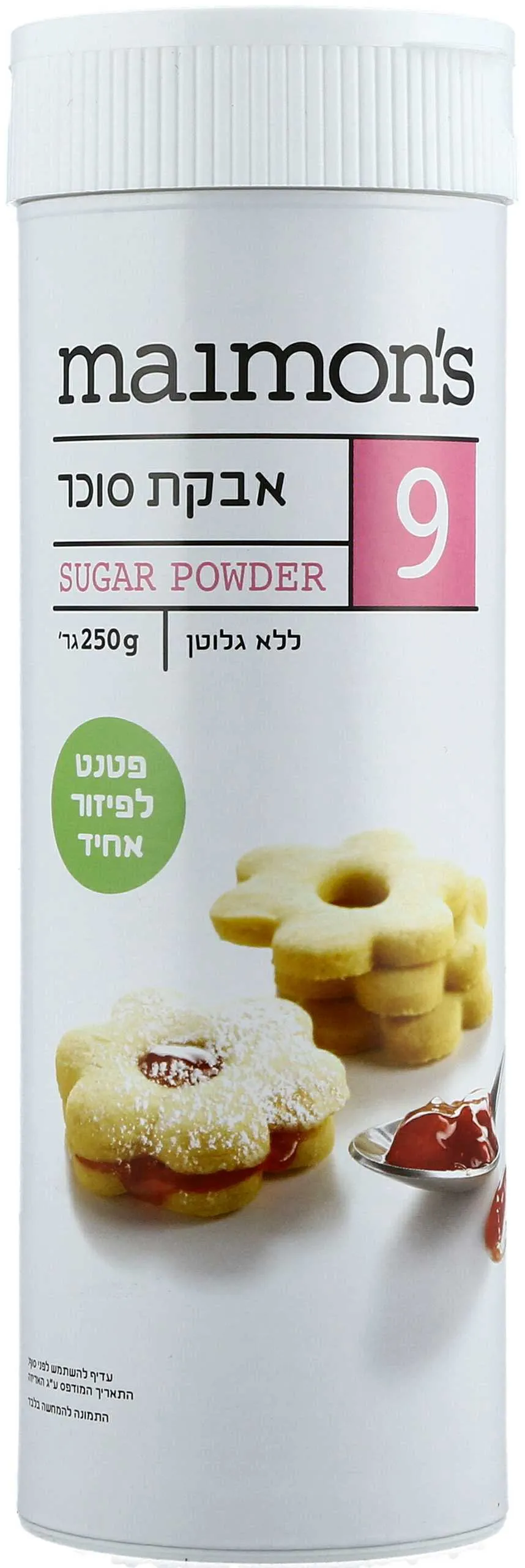 אבקת סוכר אריזת פטנט