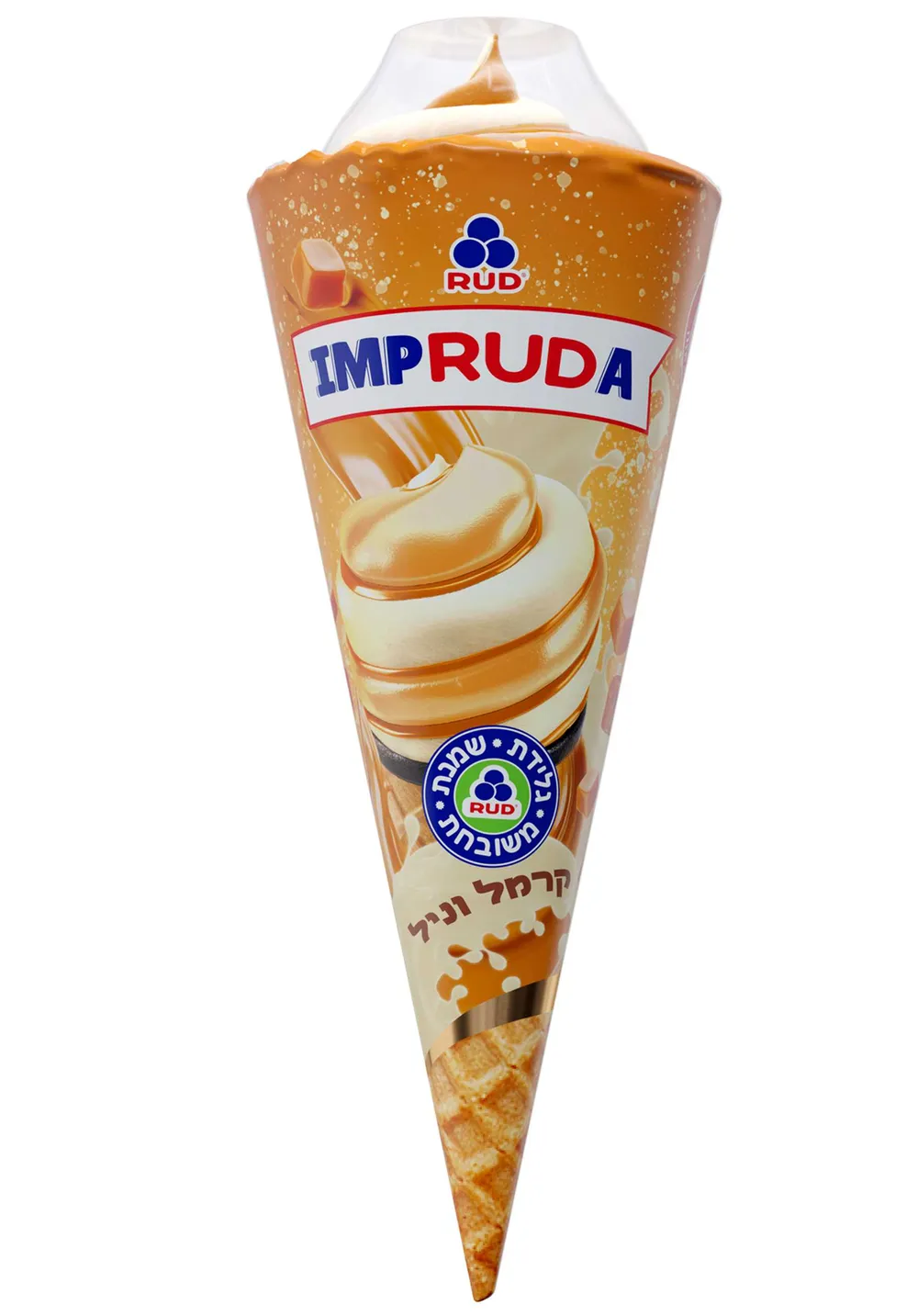גלידת שמנת וניל קרמל וופל אמפרזה 100 גר' (24)