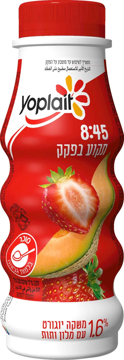יופלה משקה יוגורט בטעם תות מלון