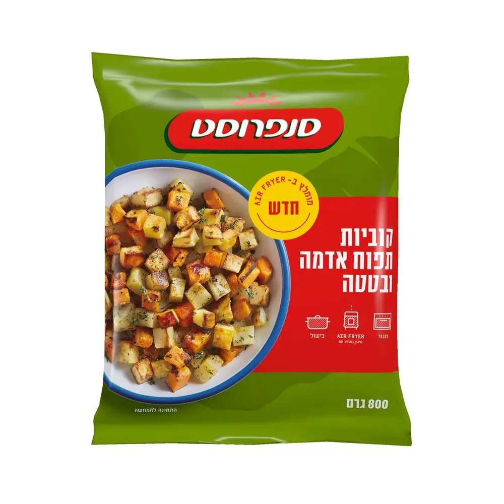 סנפרוסט קוביות תפוח אדמה ובטטה