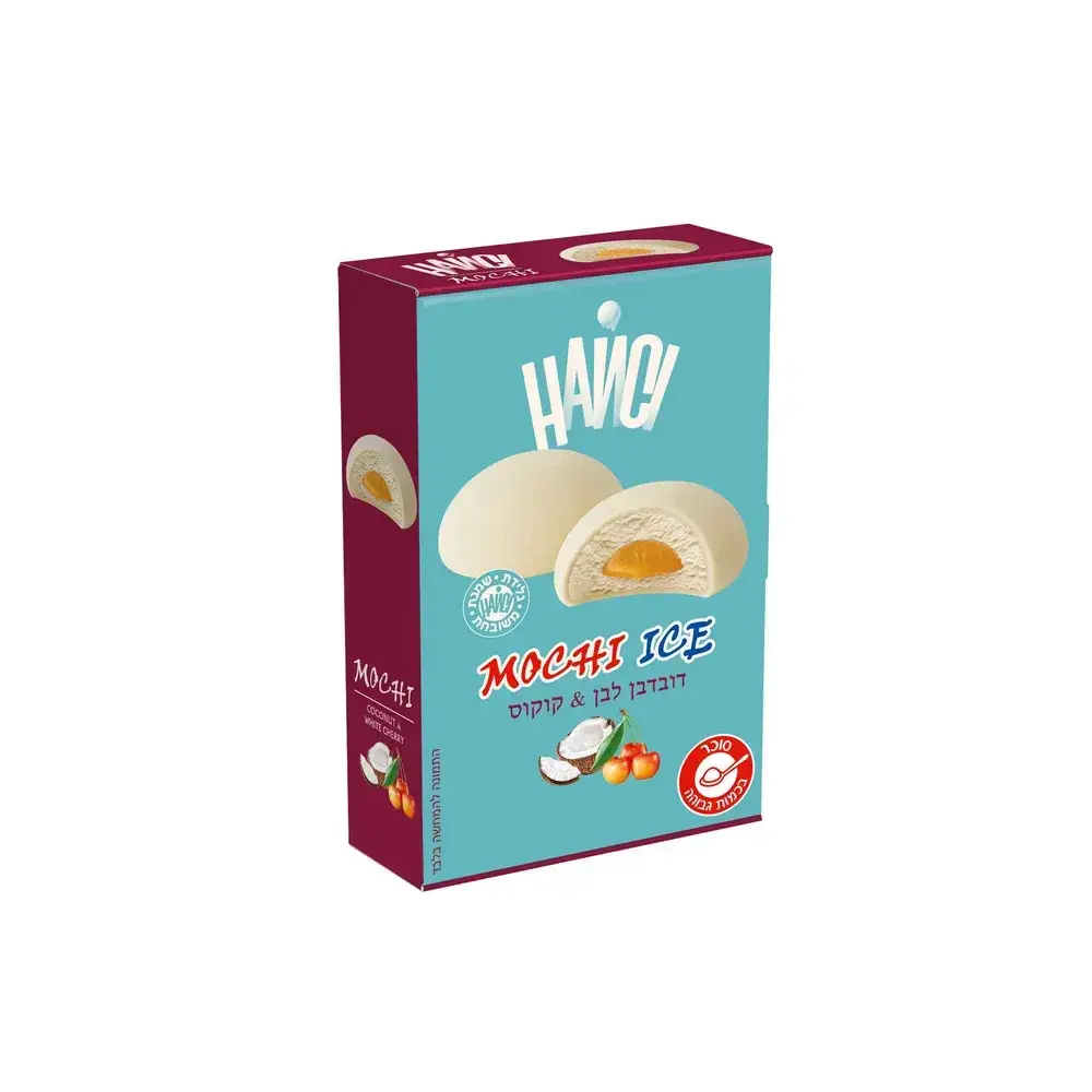 גלידת שמנת משובחת MOCHI דובדבן לבן - קוקוס 240 גרם (6)