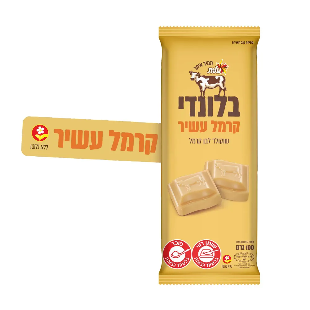 שוקולד בלונדי חלק 100ג'