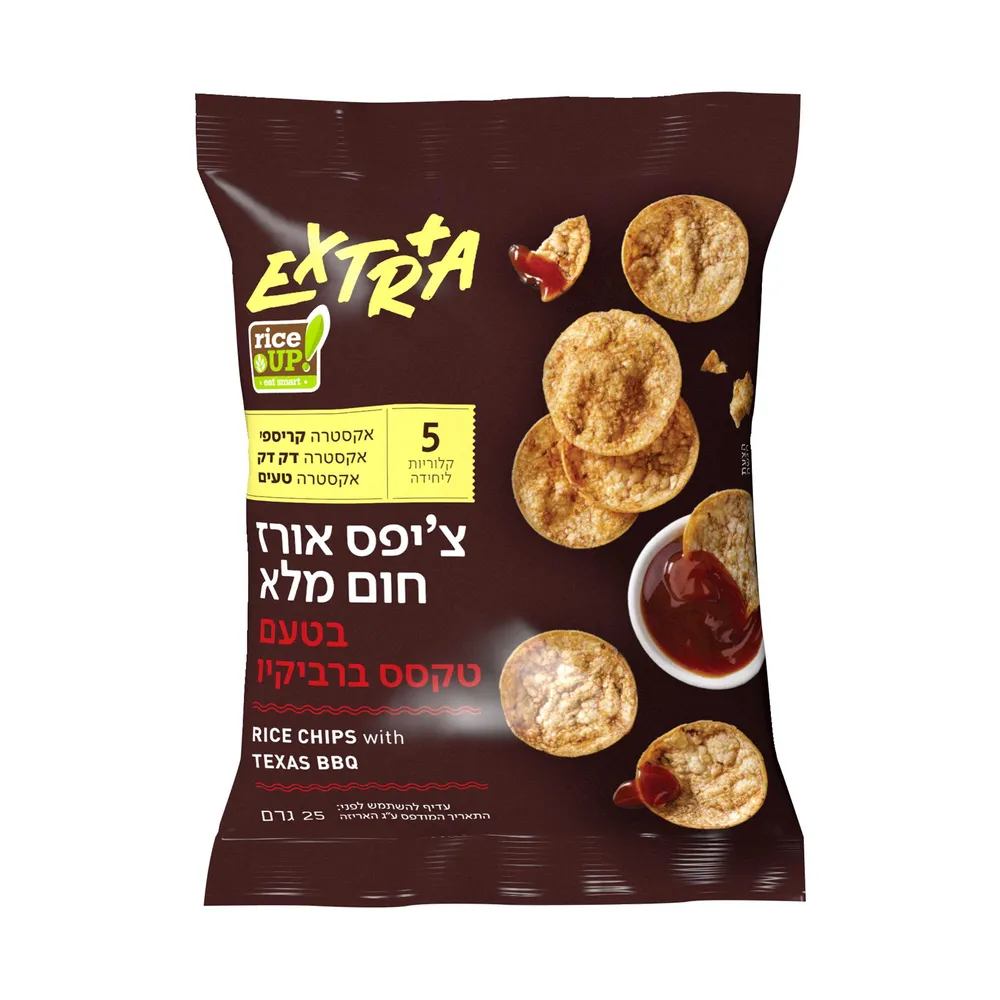 אקסטרה צ'יפס טקסס ברביקיו 25 גרם