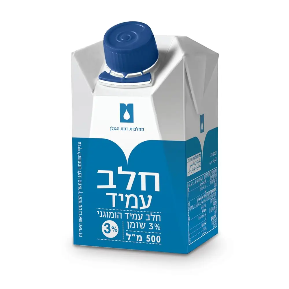 חלב עמיד  3% 500 מל'  הגולן