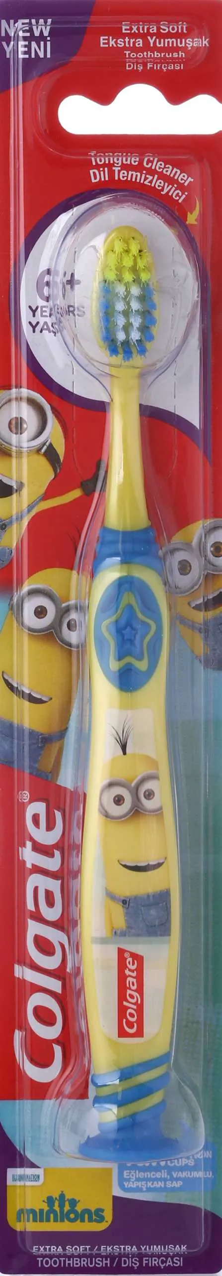 קולגייט מברשת ילדים מיניונים 6+