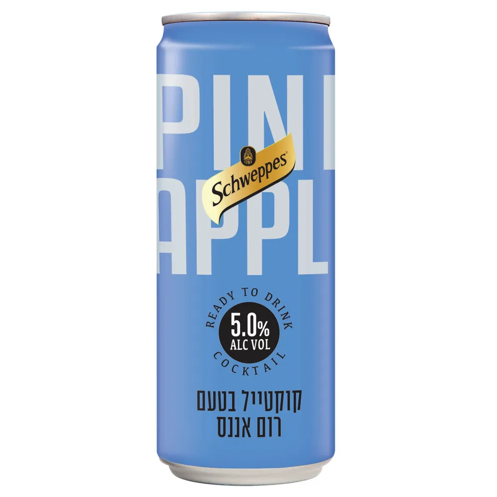 שוופס קוקטייל בטעם רום אננס 330 מ" פחית