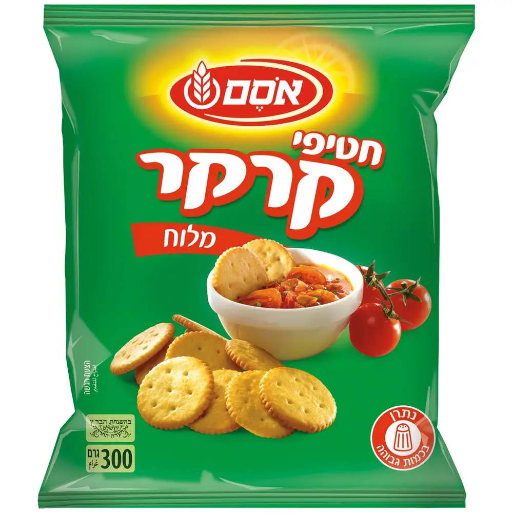 אסם חטיפי קרקר מלוח 12*300גרם