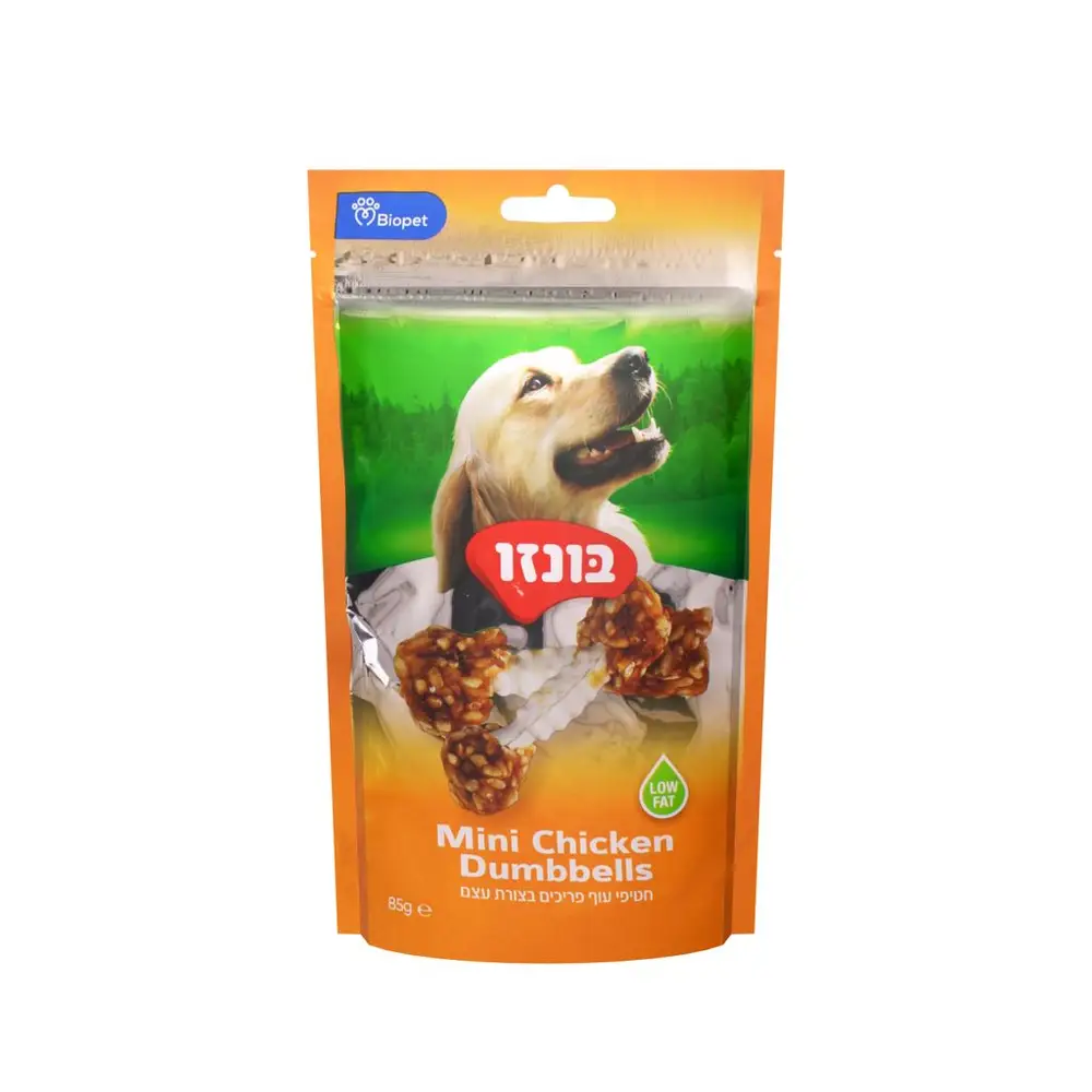 חטיפי עוף פריכים בצורת עצם 85 גרם