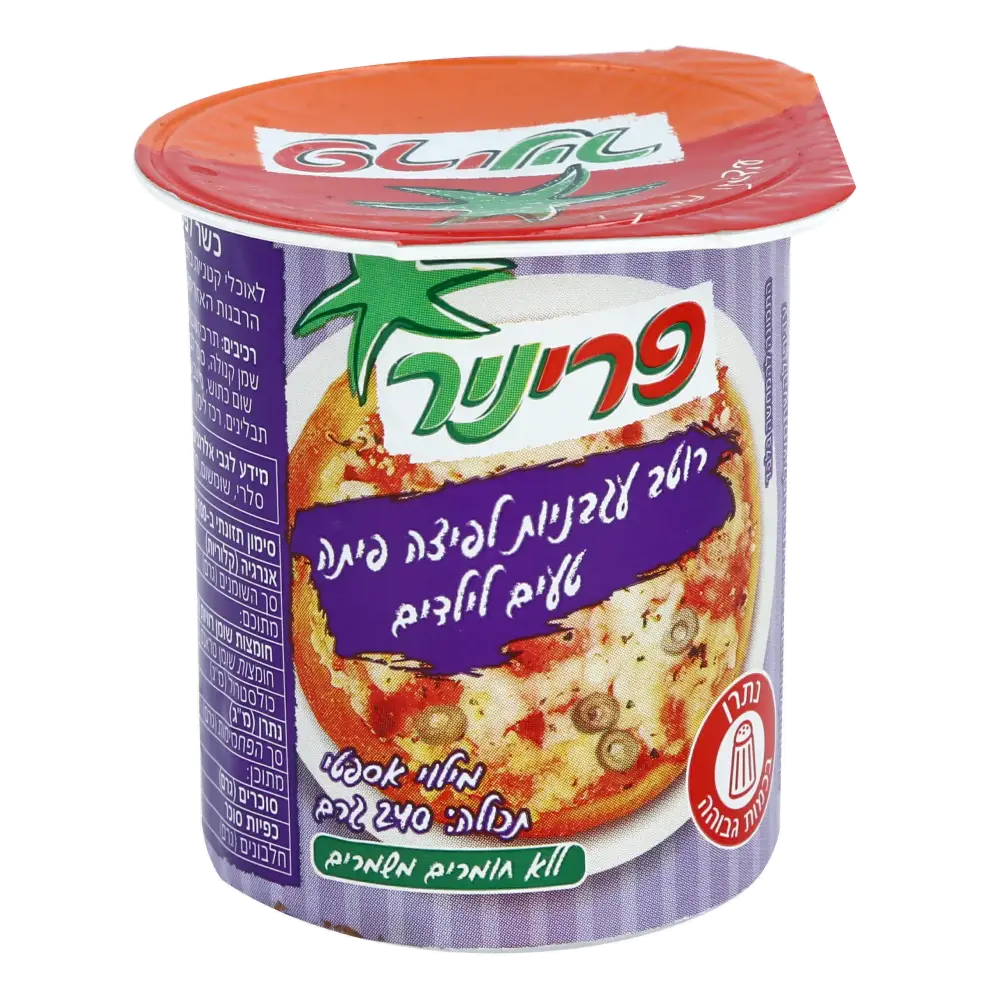 פריניר רוטב פיצה פיתה לילדים 240 ג (128)