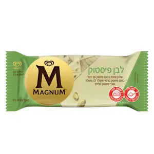 מגנום שוק.לבן ופיסטוק 78גר