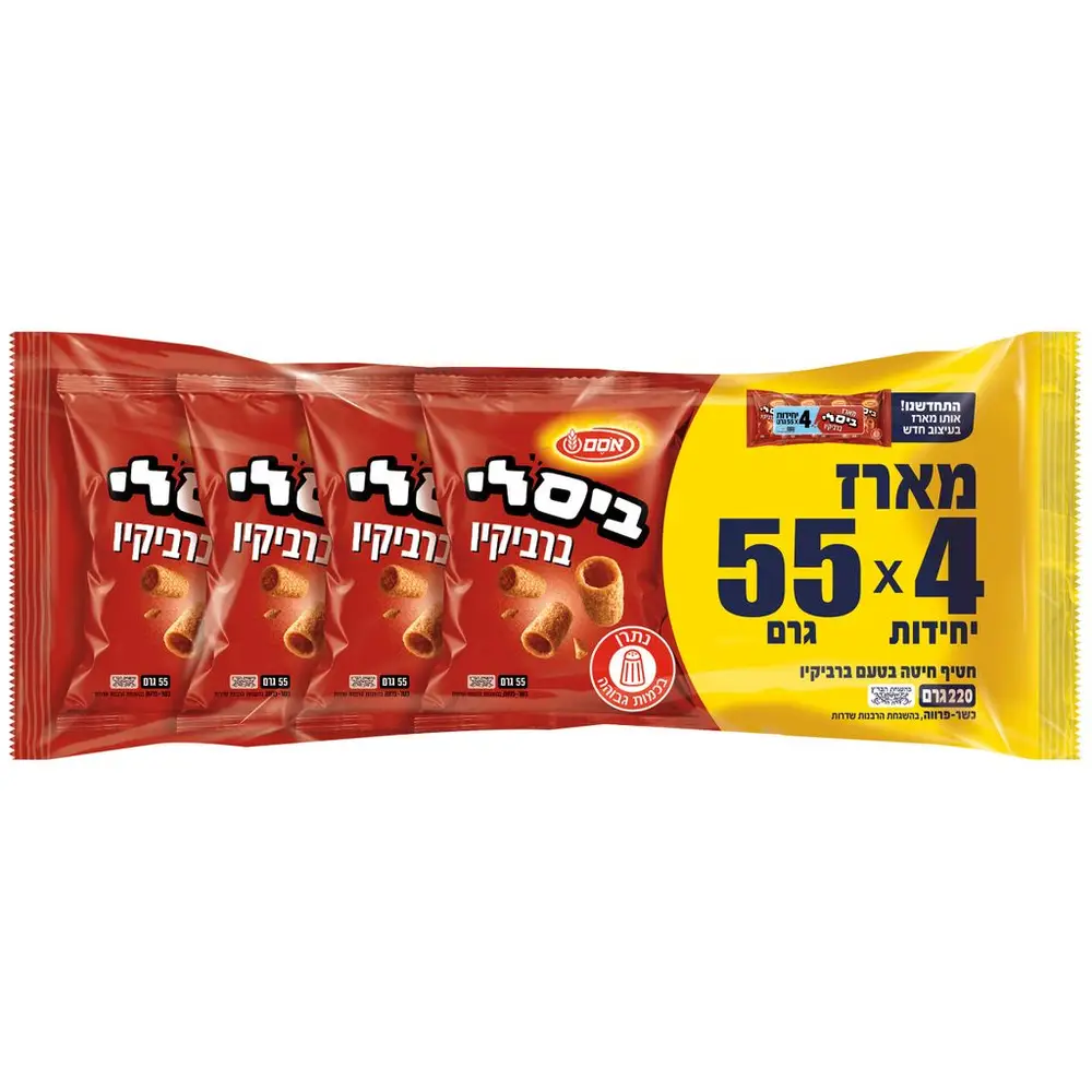 ביסלי ברביקיו קדמ.מארז אחיד 10 4*55גרם
