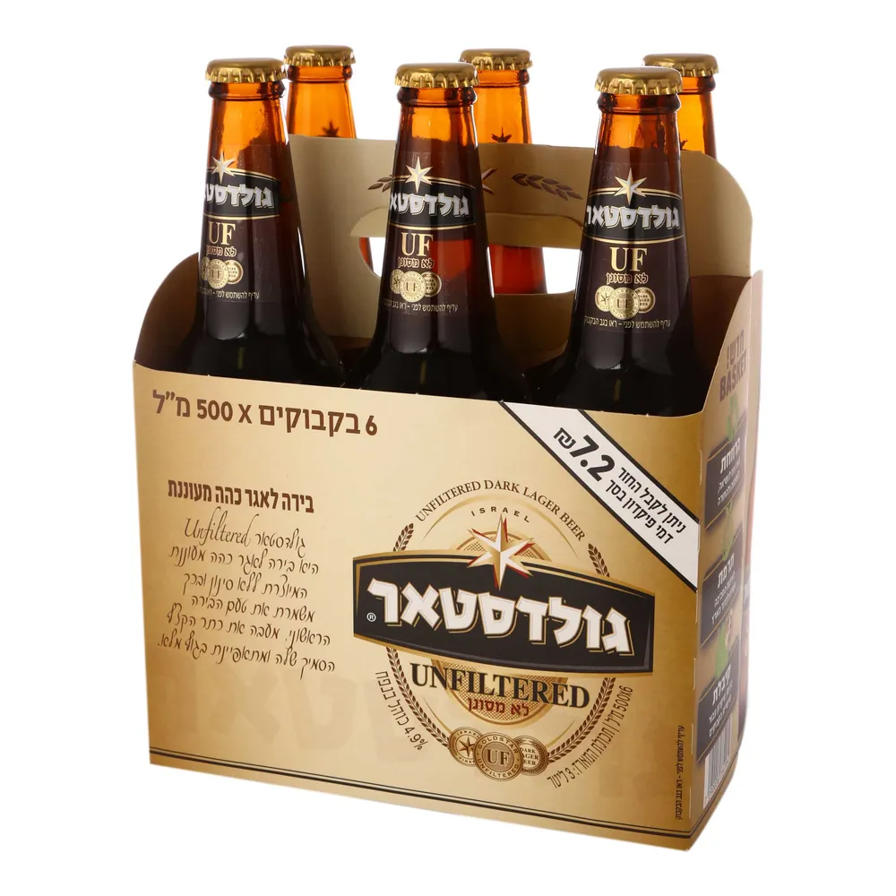 שישיית גולדסטאר חוזר 500 מל *6