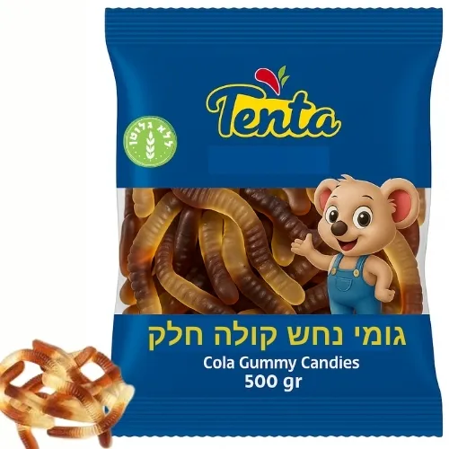 טטו גומי נחש קולה חלק 500 גרם