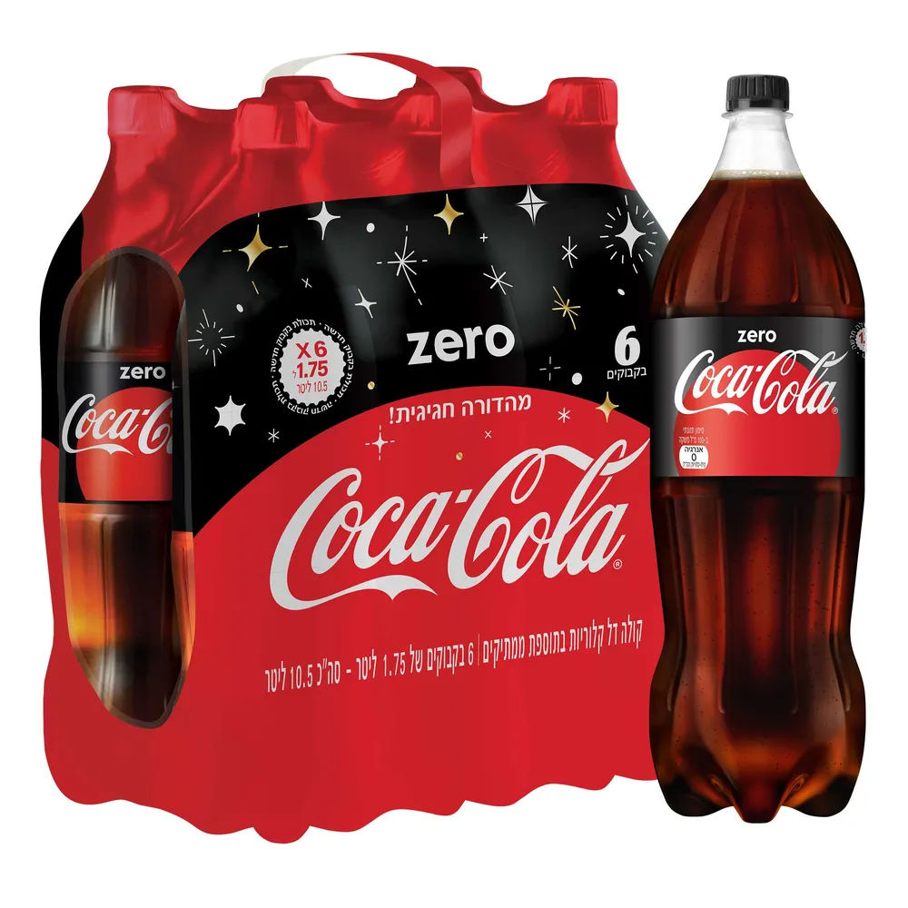 קולה ZERO שישיות 1.75 ליטר