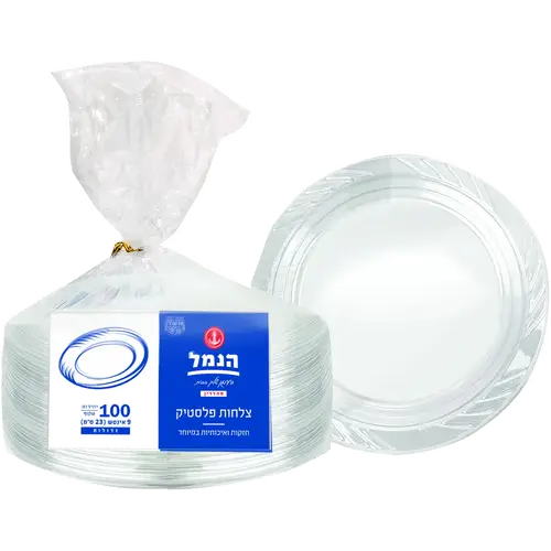 צלחות אמרקאיות גדול 100 יח'