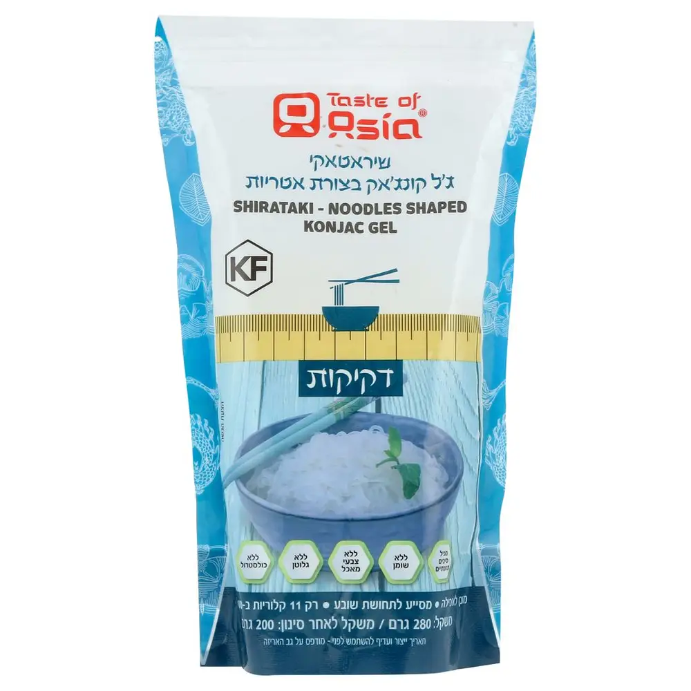 שיראטאקי ג'ל קונג'אק בצורת אטריות - דקיקות
