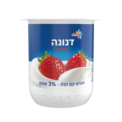 דנונה יוגורט תות 3% 150ג'