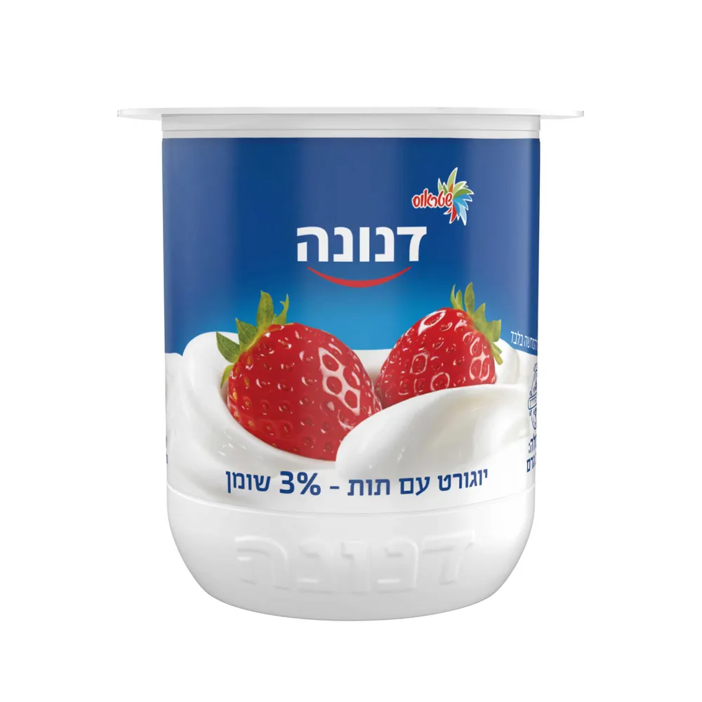 דנונה יוגורט תות 3% 150ג'