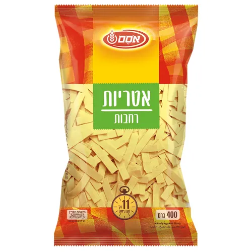 אסם אטריות רחבות 12*400גרם