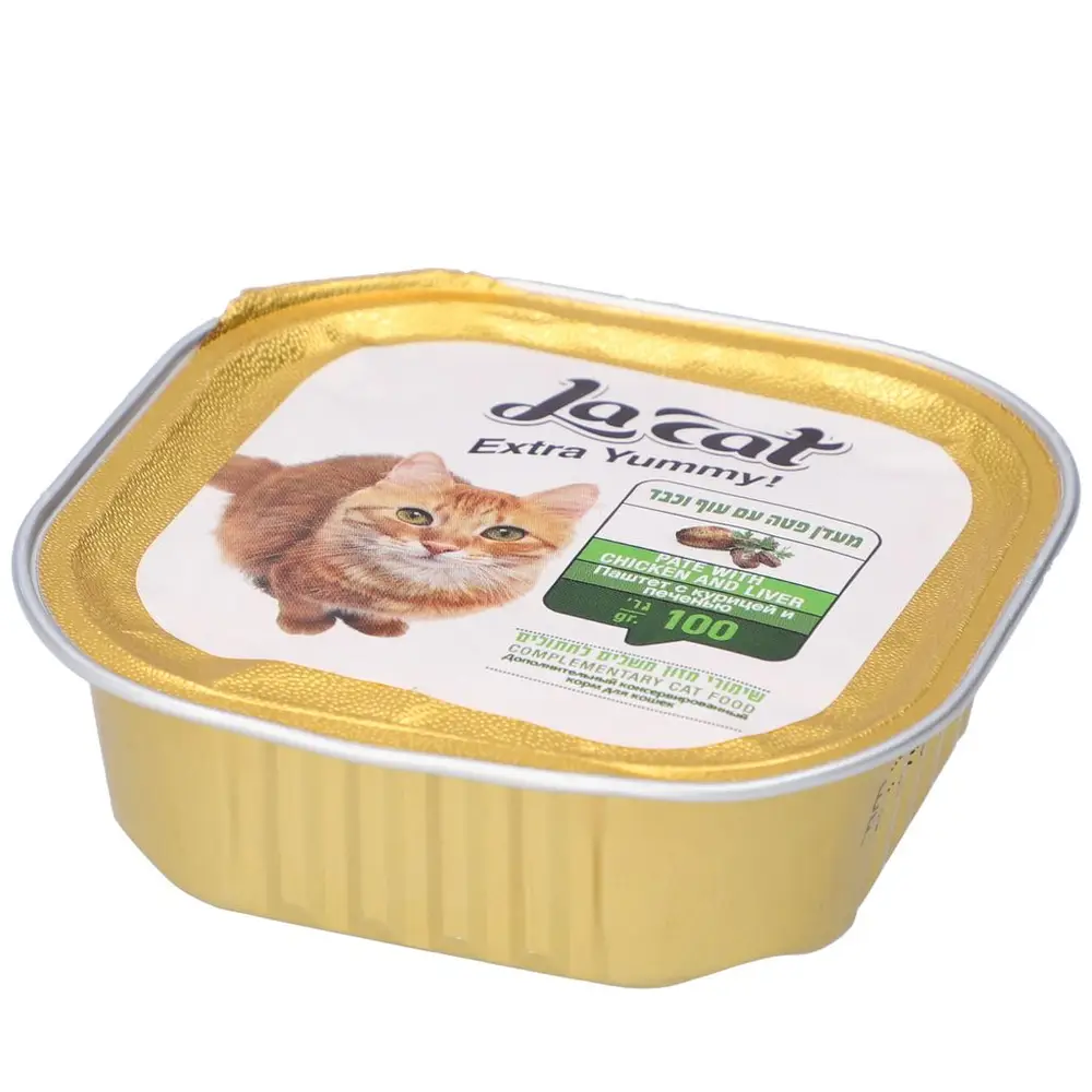 לה קט פטה עוף וכבד 100 גרם