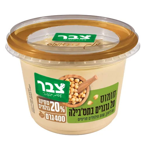 צבר חומוס גרגרים בתטבילה 6*400גרם