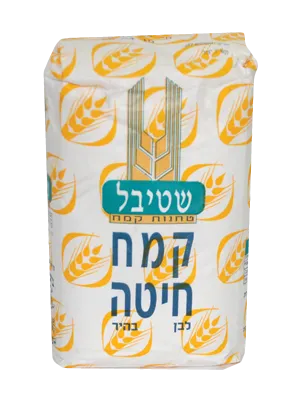 קמח חיטה לבן בהיר לא מנופה נייר