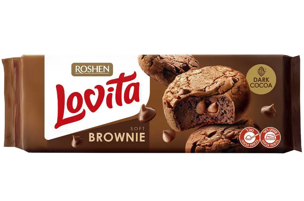 עוגיות LOVITA קקאו עם נטיפי קקאו 150 גר