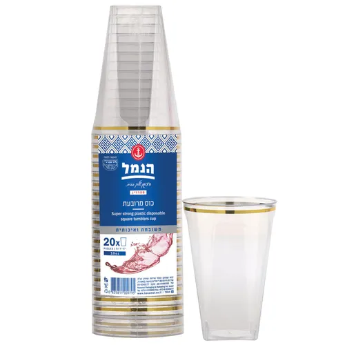 כוס מרובעת קריסטל 20יח'