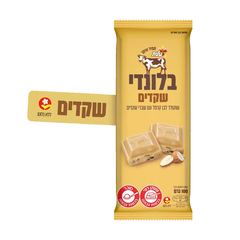 שוקולד בלונדי שקדים