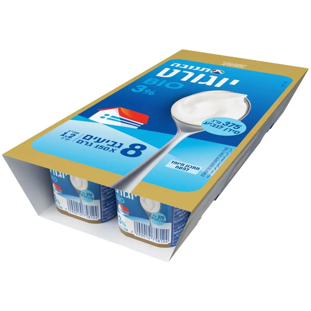 מאגדת שמיניית יוגורט ביו 3% בדצ