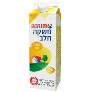 משקה חלב וניל 2% שומן 1 ל'