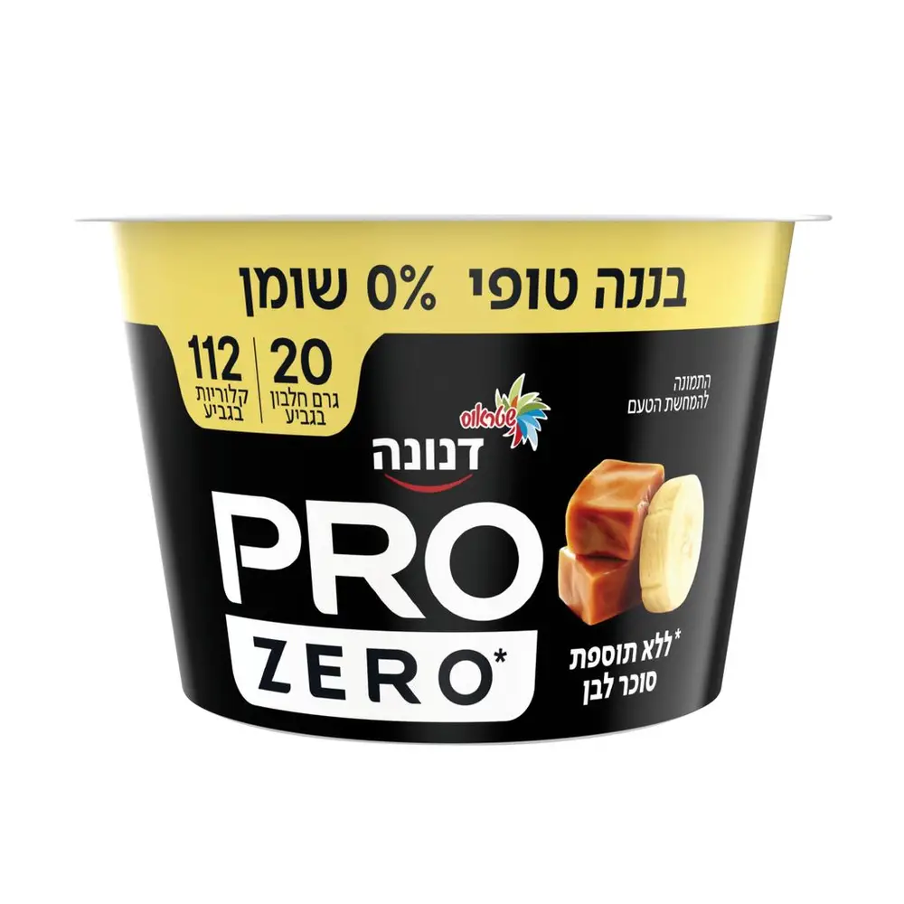 דנונה פרו 20 גרם ללא סוכר בננה טופי 200מל