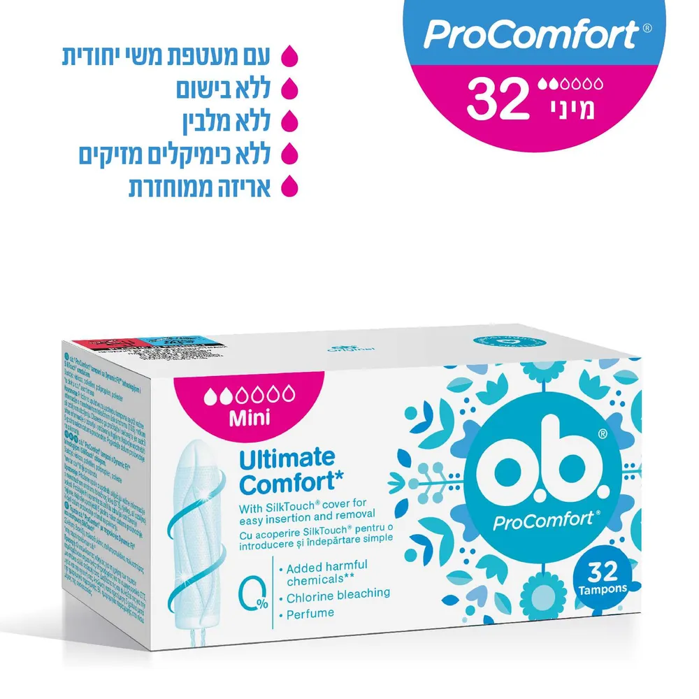 אובה טמפון מיני 32 יח'