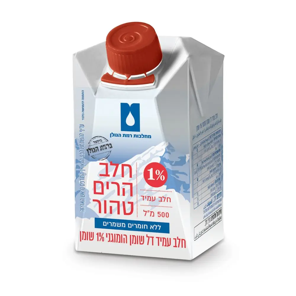 חלב הרים 1% 500 מל'